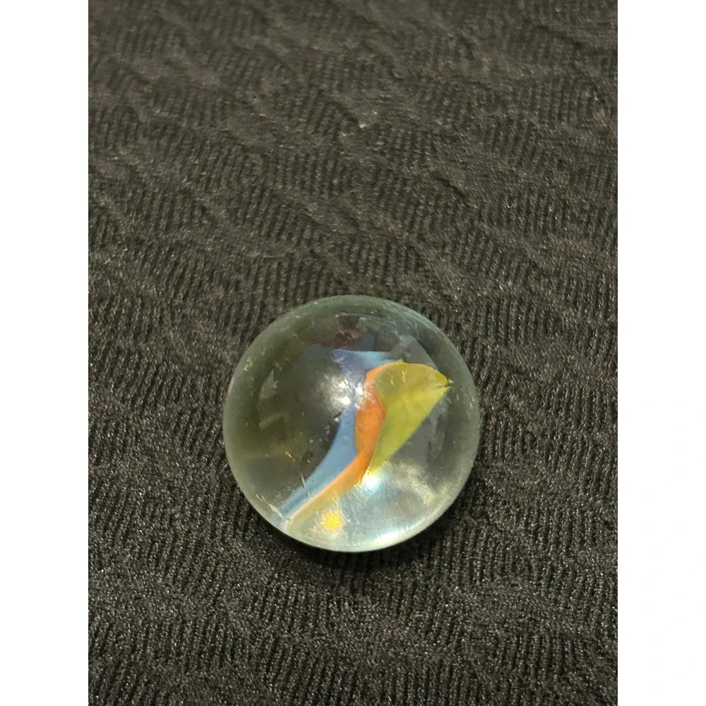 VintageMarbles Lot of 3 | Blue Swirl, Green Ribbon, Clear Core (1) 3/4